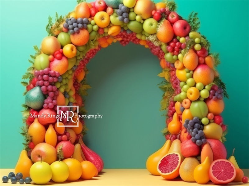 Kate Summer Tutti Fruitti Fruit Arch Backdrop Designed by Mandy Ringe Photography - Kate Backdrop AU