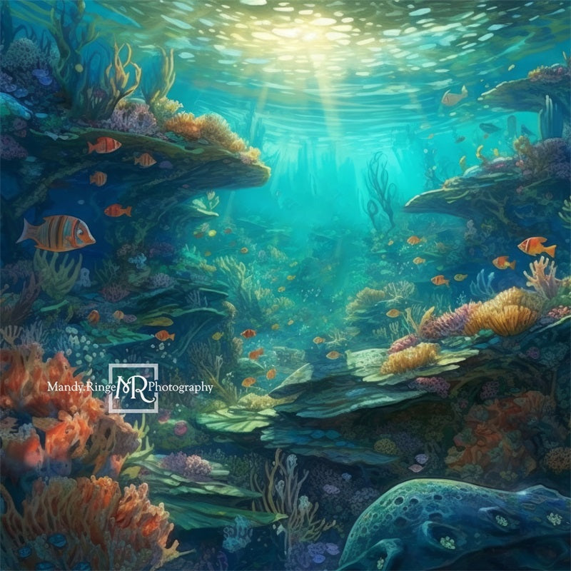 Kate Summer Underwater Ocean Backdrop Reef Designed by Mandy Ringe Photography - Kate Backdrop AU