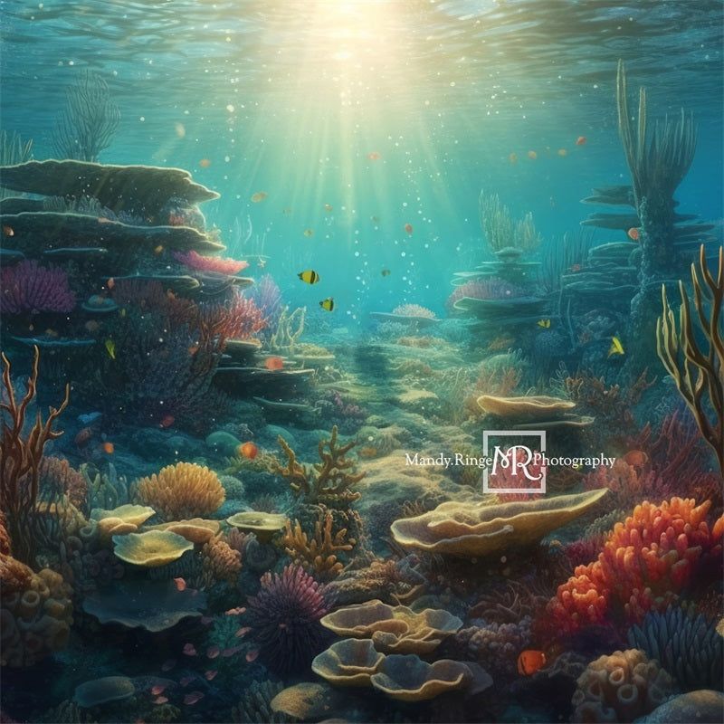 Kate Mermaid Underwater World Backdrop Designed by Mandy Ringe Photography - Kate Backdrop AU