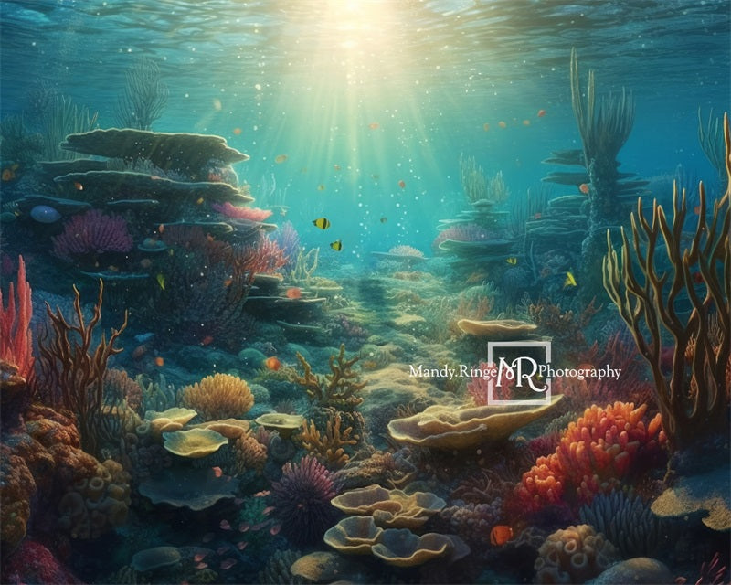 Kate Mermaid Underwater World Backdrop Designed by Mandy Ringe Photography - Kate Backdrop AU