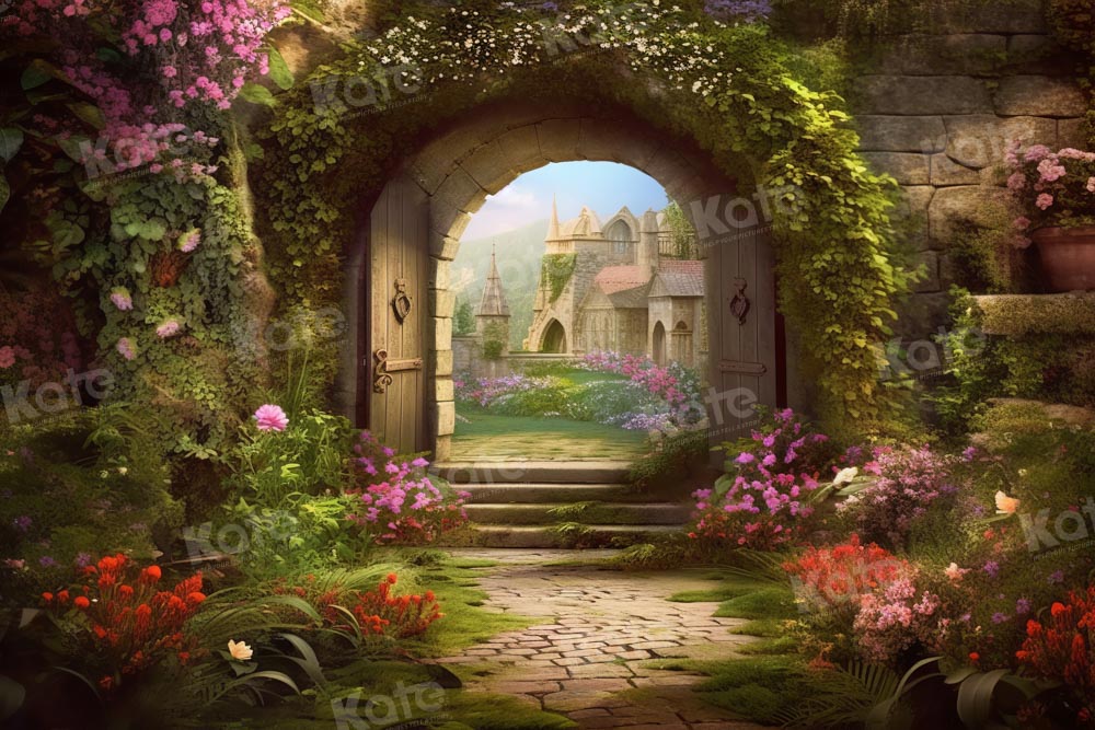 Kate Spring Garden Backdrop Arch Manor Designed by Chain Photography - Kate Backdrop AU