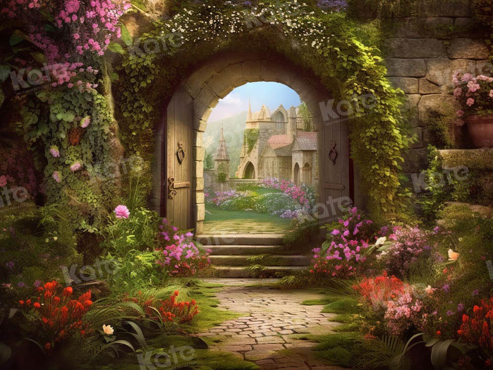 Kate Spring Garden Backdrop Arch Manor Designed by Chain Photography - Kate Backdrop AU