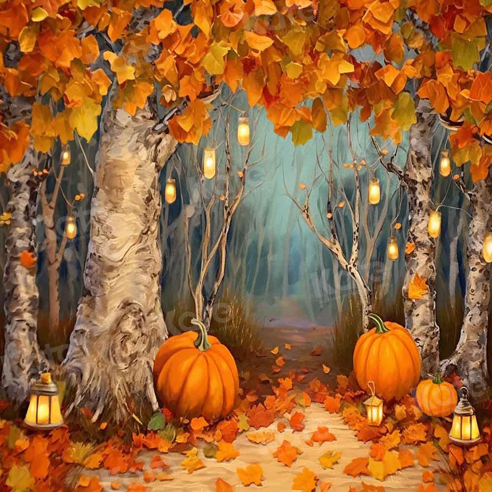 Kate Autumn Pumpkin Forest Backdrop Designed by Chain Photography - Kate Backdrop AU