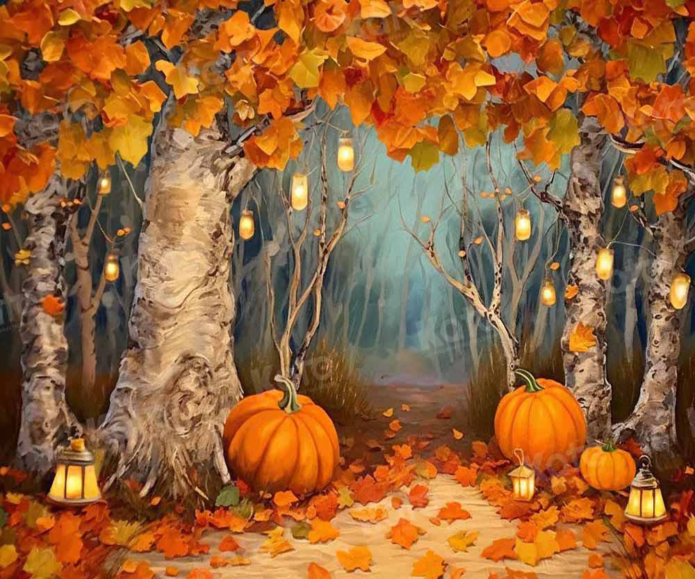 Kate Autumn Pumpkin Forest Backdrop Designed by Chain Photography - Kate Backdrop AU