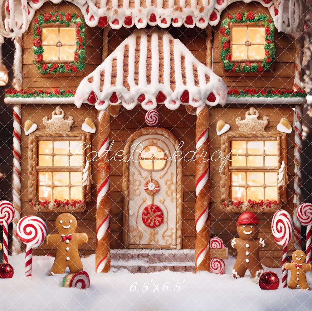 Kate Christmas Gingerbread House Backdrop Designed by Chain Photography - Kate Backdrop AU