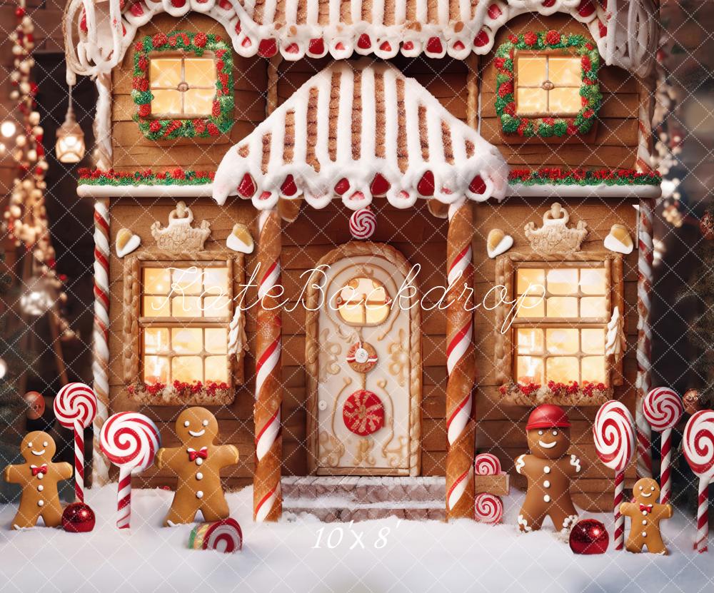Kate Christmas Gingerbread House Backdrop Designed by Chain Photography - Kate Backdrop AU