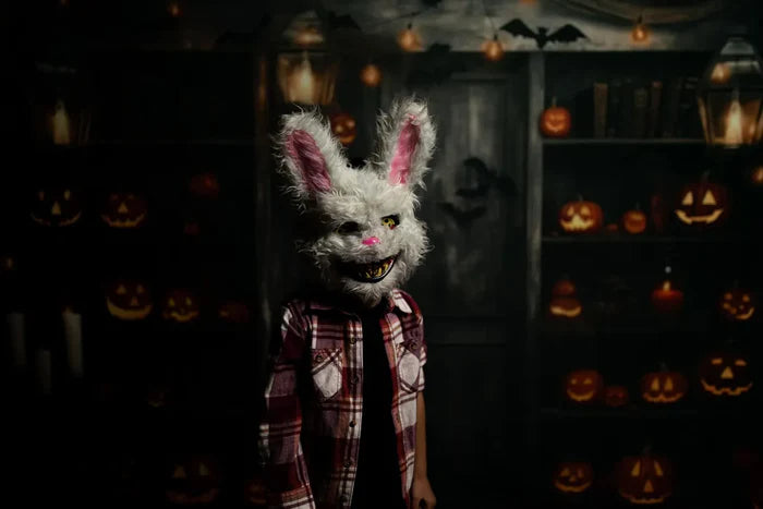 Kate Halloween Pumpkin Bat House Backdrop Designed by Chain Photography - Kate Backdrop AU