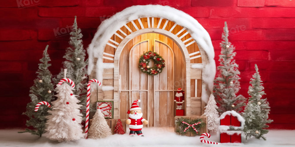 Kate Red Santa Claus Backdrop Designed by Chain Photography - Kate Backdrop AU