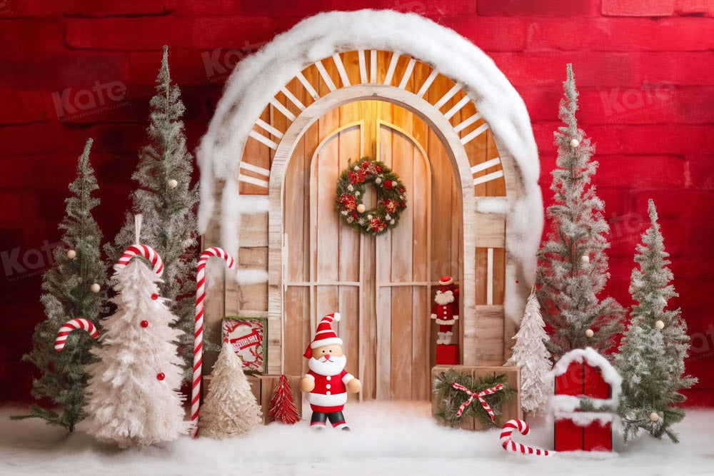 Kate Red Santa Claus Backdrop Designed by Chain Photography - Kate Backdrop AU