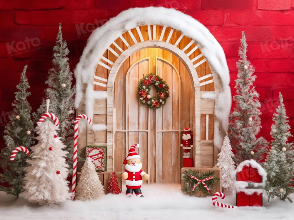 Kate Red Santa Claus Backdrop Designed by Chain Photography - Kate Backdrop AU