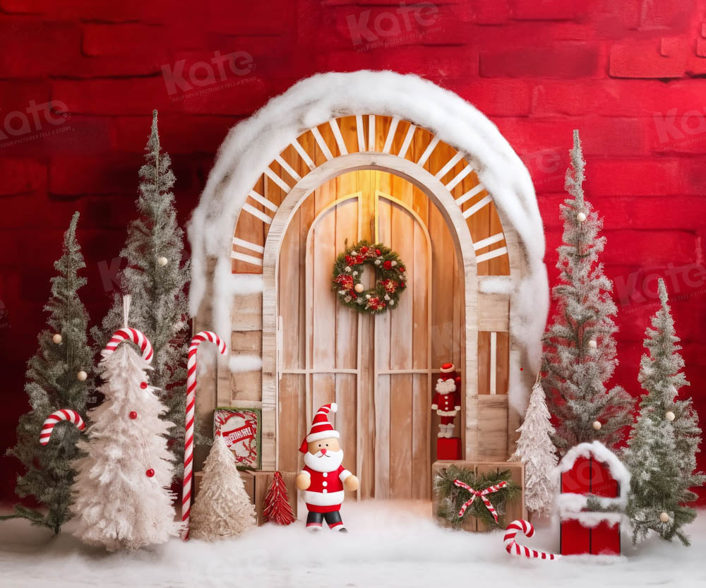 Kate Red Santa Claus Backdrop Designed by Chain Photography - Kate Backdrop AU