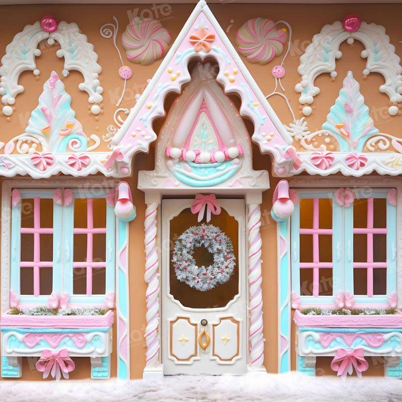 Kate Winter Christmas House Backdrop for Photography - Kate Backdrop AU