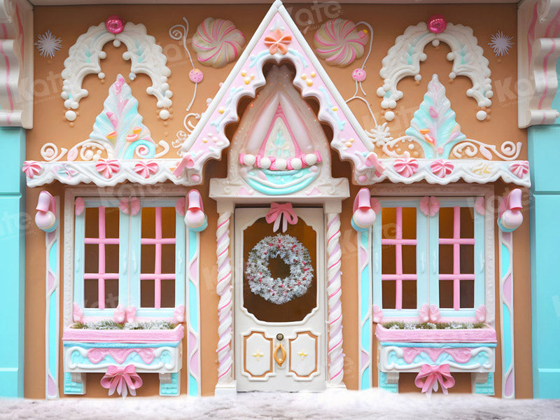 Kate Winter Christmas House Backdrop for Photography - Kate Backdrop AU