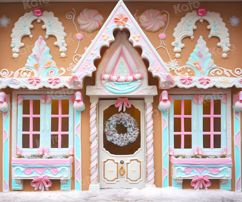 Kate Winter Christmas House Backdrop for Photography - Kate Backdrop AU