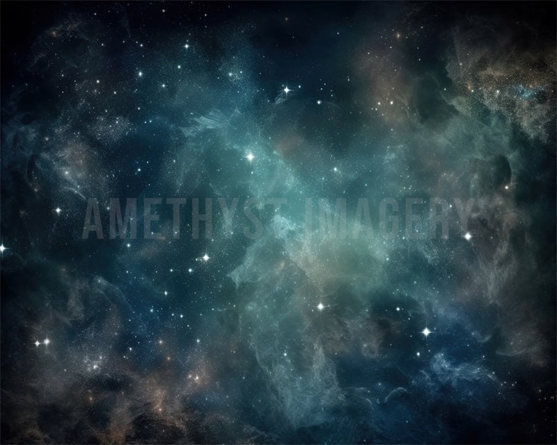 Kate Blue Galaxy Backdrop Designed by Angela Marie Photography - Kate Backdrop AU