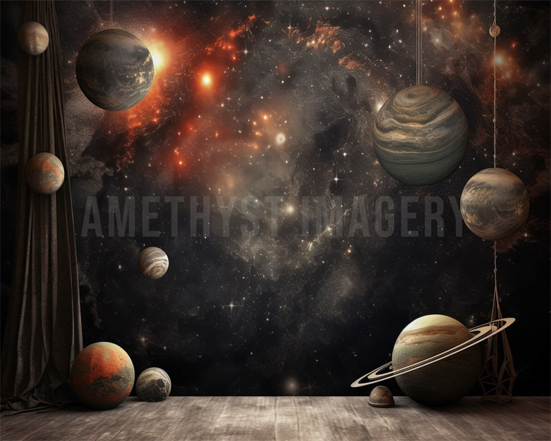 Kate Planetary Stage Backdrop Designed by Angela Marie Photography - Kate Backdrop AU