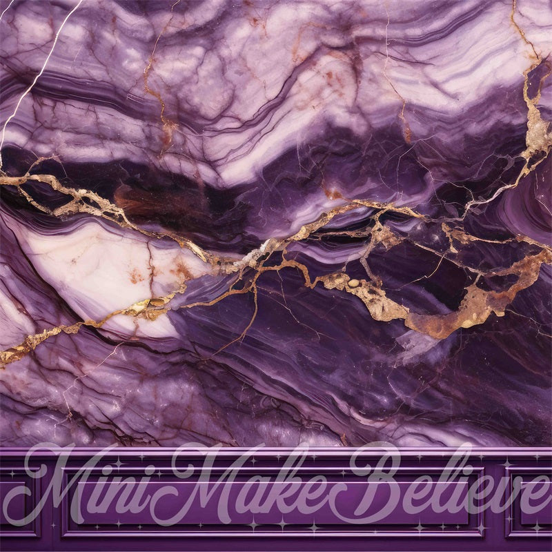 Kate Marble Wall Backdrop Purple Designed by Mini MakeBelieve - Kate Backdrop AU