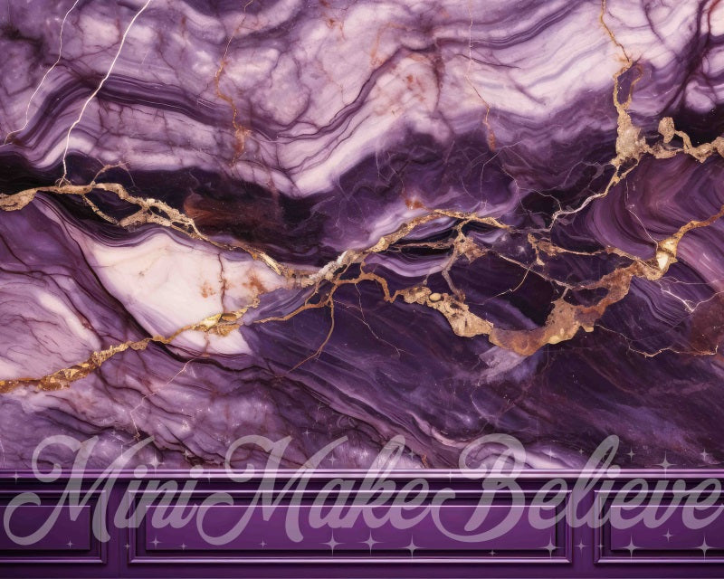 Kate Marble Wall Backdrop Purple Designed by Mini MakeBelieve - Kate Backdrop AU