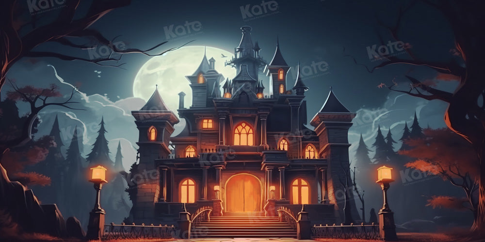 Kate Halloween Castle Backdrop Designed by Chain Photography - Kate Backdrop AU