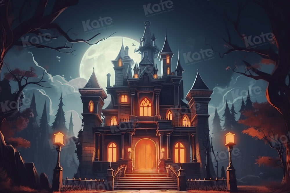 Kate Halloween Castle Backdrop Designed by Chain Photography - Kate Backdrop AU