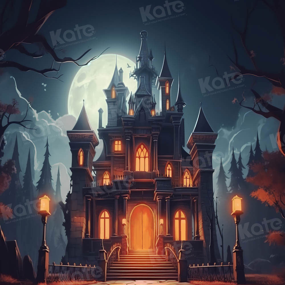 Kate Halloween Castle Backdrop Designed by Chain Photography - Kate Backdrop AU