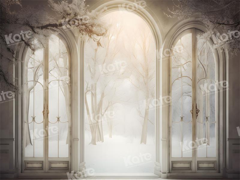 Kate Winter Snow Arch Backdrop Tree for Photography - Kate Backdrop AU