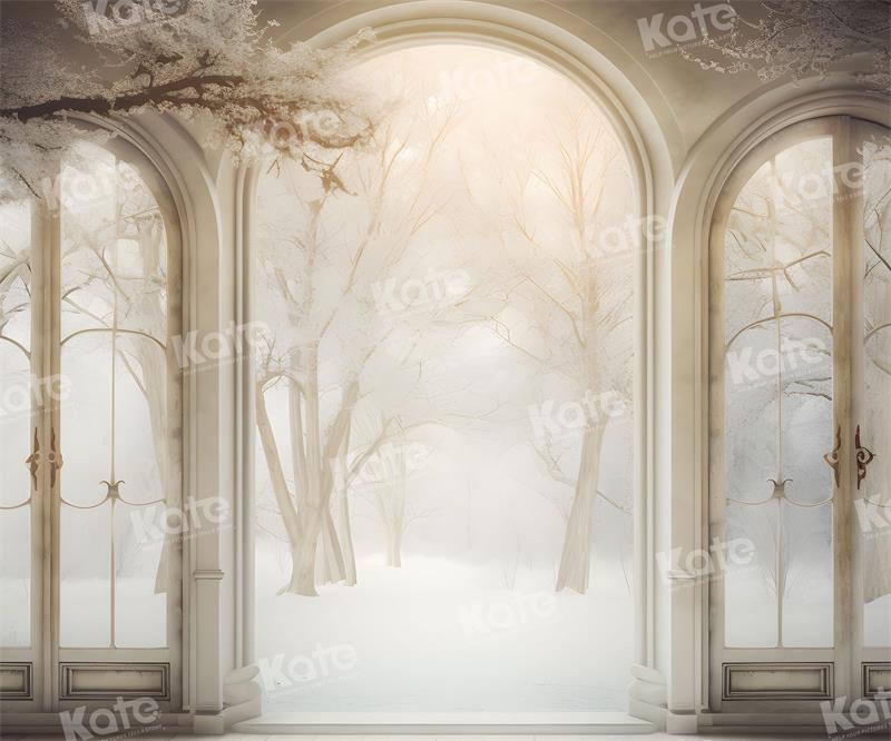 Kate Winter Snow Arch Backdrop Tree for Photography - Kate Backdrop AU