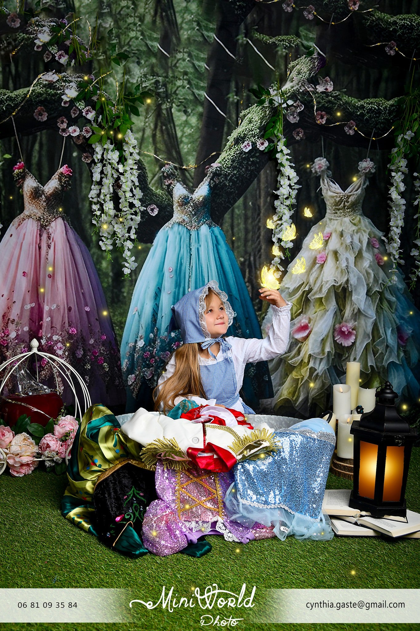 Kate Spring Forest Princess Dress Backdrop for Photography
