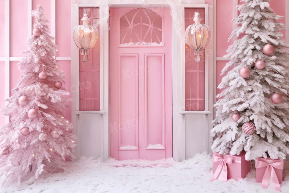 Kate Pink Christmas Snow Backdrop Designed by Chain Photography - Kate Backdrop AU