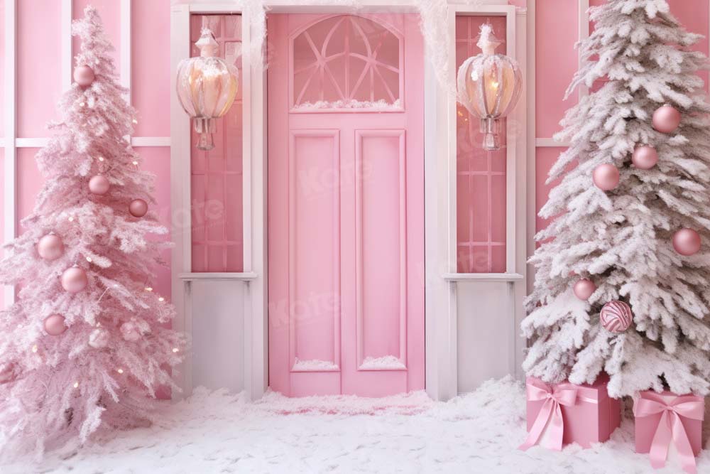 Kate Pink Christmas Snow Backdrop Designed by Chain Photography - Kate Backdrop AU
