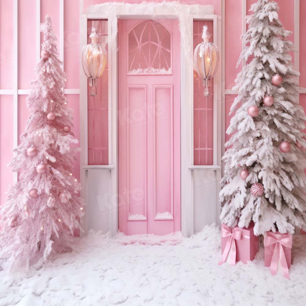 Kate Pink Christmas Snow Backdrop Designed by Chain Photography - Kate Backdrop AU