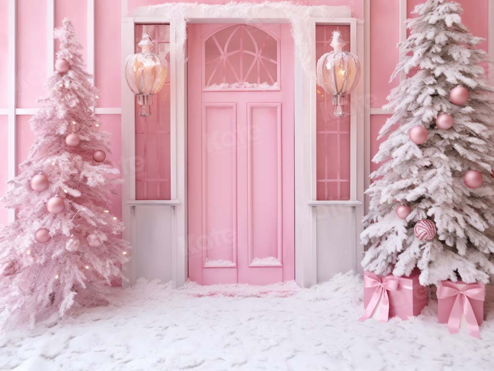 Kate Pink Christmas Snow Backdrop Designed by Chain Photography - Kate Backdrop AU
