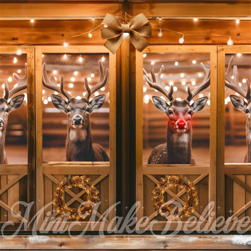 Kate Reindeer Stall Backdrop Designed by Mini MakeBelieve - Kate Backdrop AU