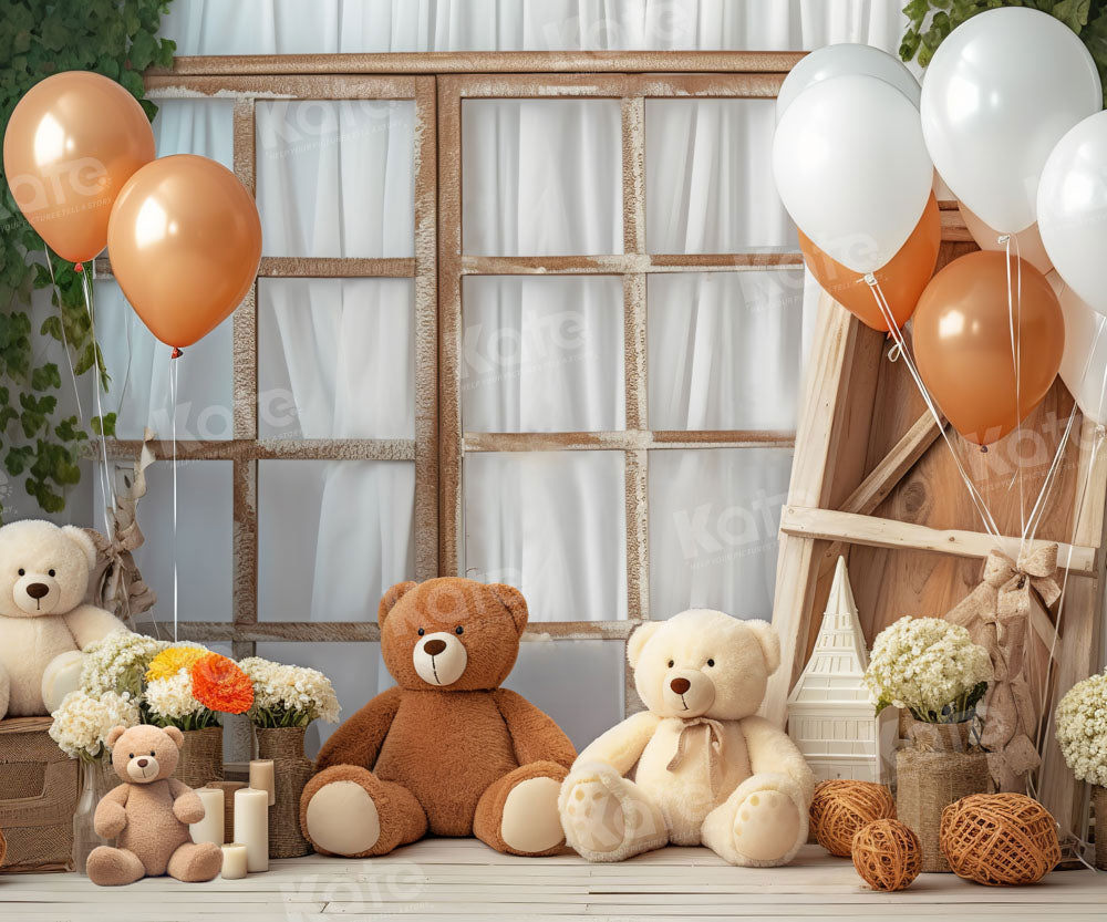 Kate Cake Smash Backdrop Balloon Window Designed by Chain Photography - Kate Backdrop AU