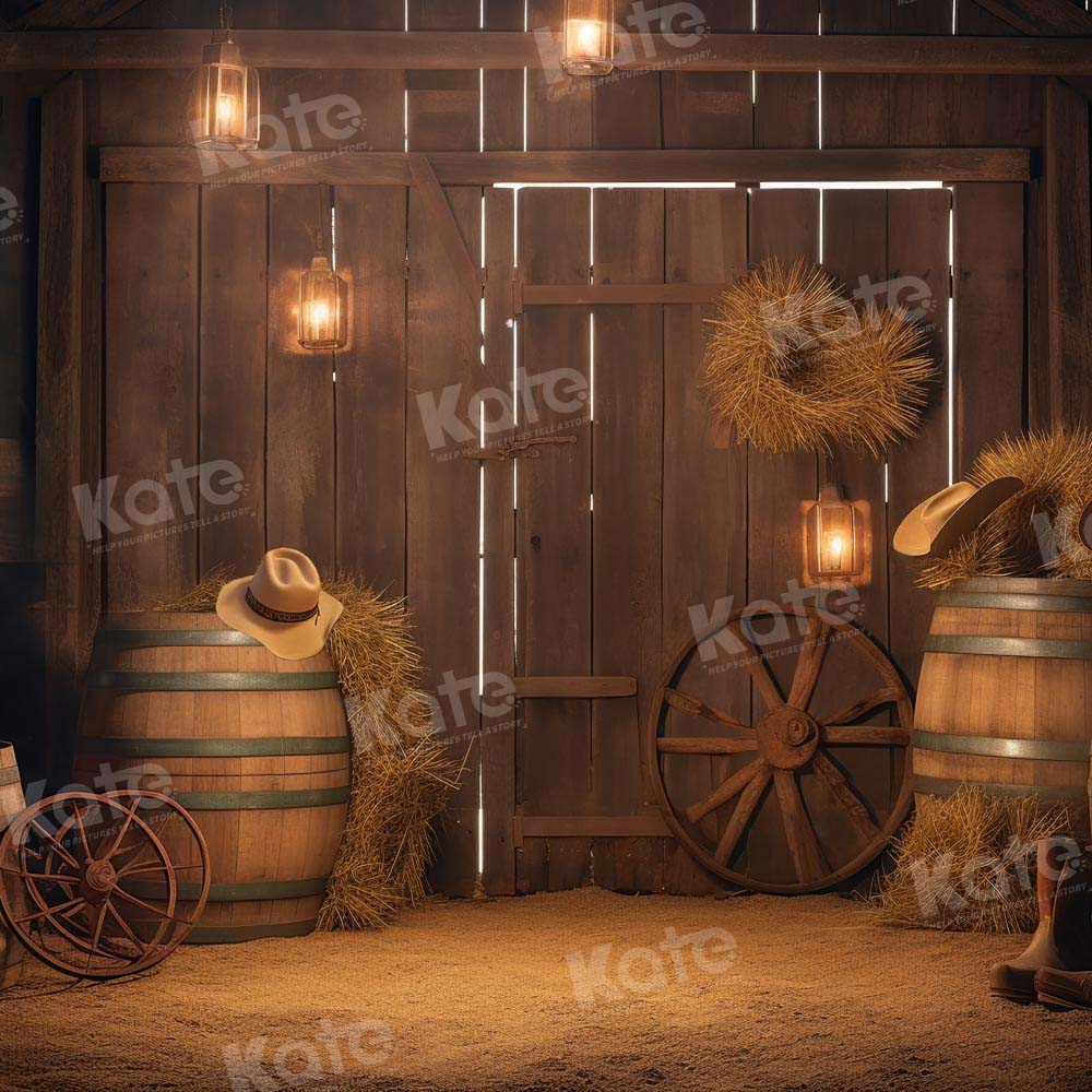 Kate Autumn Barn Backdrop Designed by Chain Photography - Kate Backdrop AU