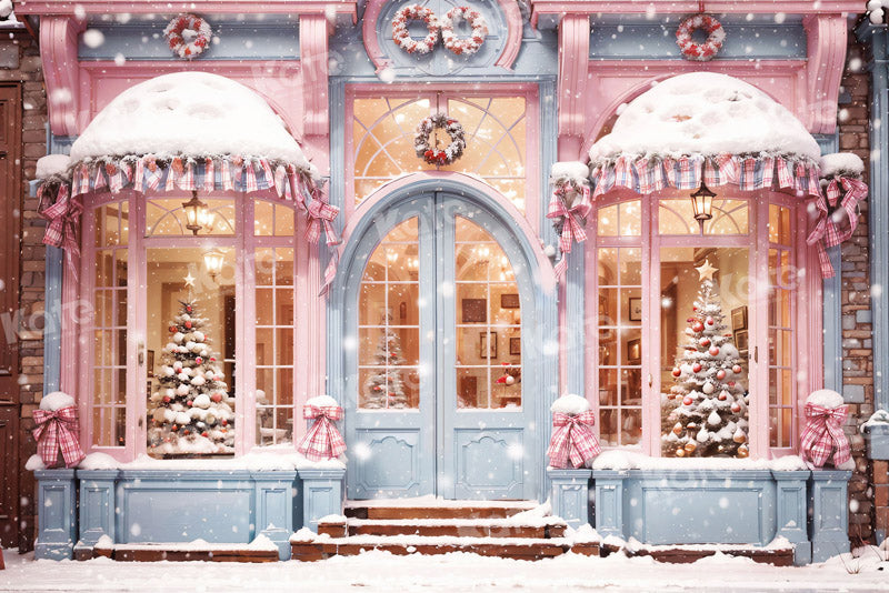 Kate Snow Christmas Tree Shop Backdrop for Photography - Kate Backdrop AU