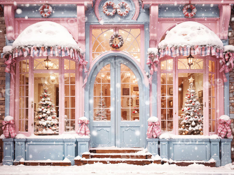 Kate Snow Christmas Tree Shop Backdrop for Photography - Kate Backdrop AU