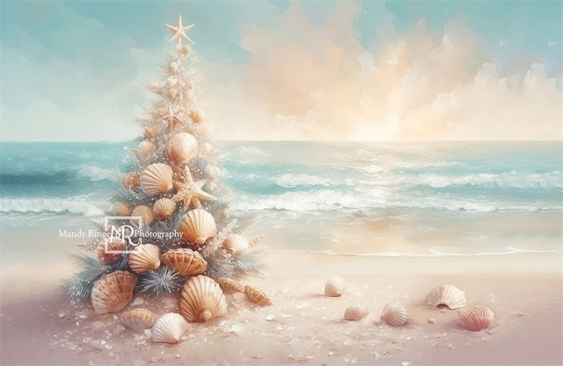 Kate Christmas on the Beach Backdrop Designed by Mandy Ringe Photography - Kate Backdrop AU
