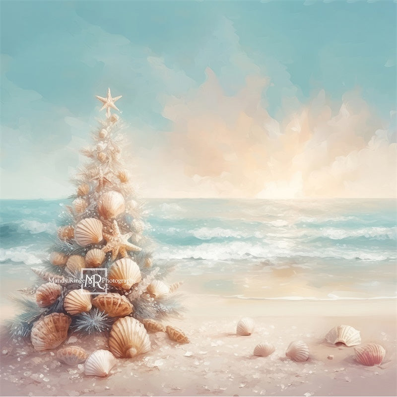 Kate Christmas on the Beach Backdrop Designed by Mandy Ringe Photography - Kate Backdrop AU