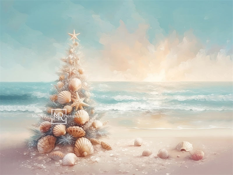 Kate Christmas on the Beach Backdrop Designed by Mandy Ringe Photography - Kate Backdrop AU