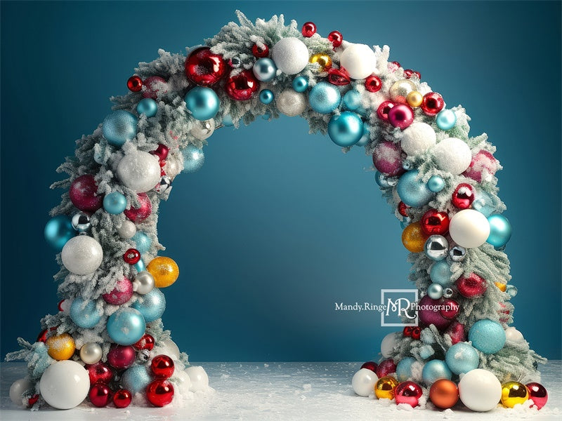Kate Christmas Ornament Arch Backdrop Designed by Mandy Ringe Photography - Kate Backdrop AU