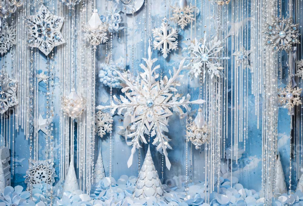 Kate Blue Ice World Backdrop Designed by Chain Photography - Kate Backdrop AU