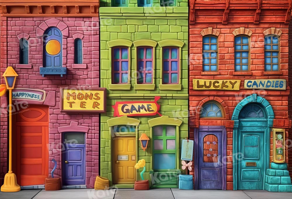 Kate Lucky Color Wonderful House Backdrop Designed by Chain Photography - Kate Backdrop AU