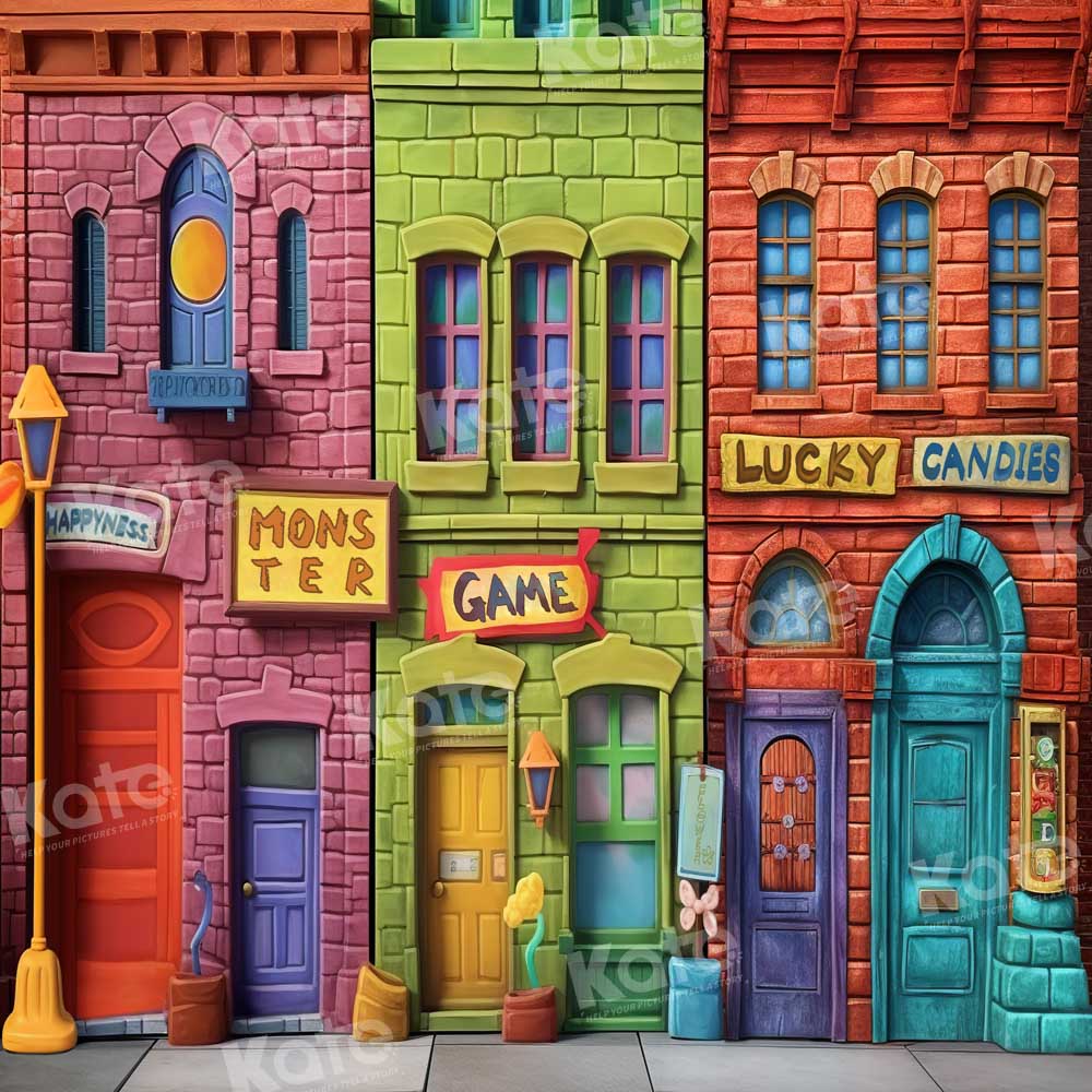 Kate Lucky Color Wonderful House Backdrop Designed by Chain Photography - Kate Backdrop AU