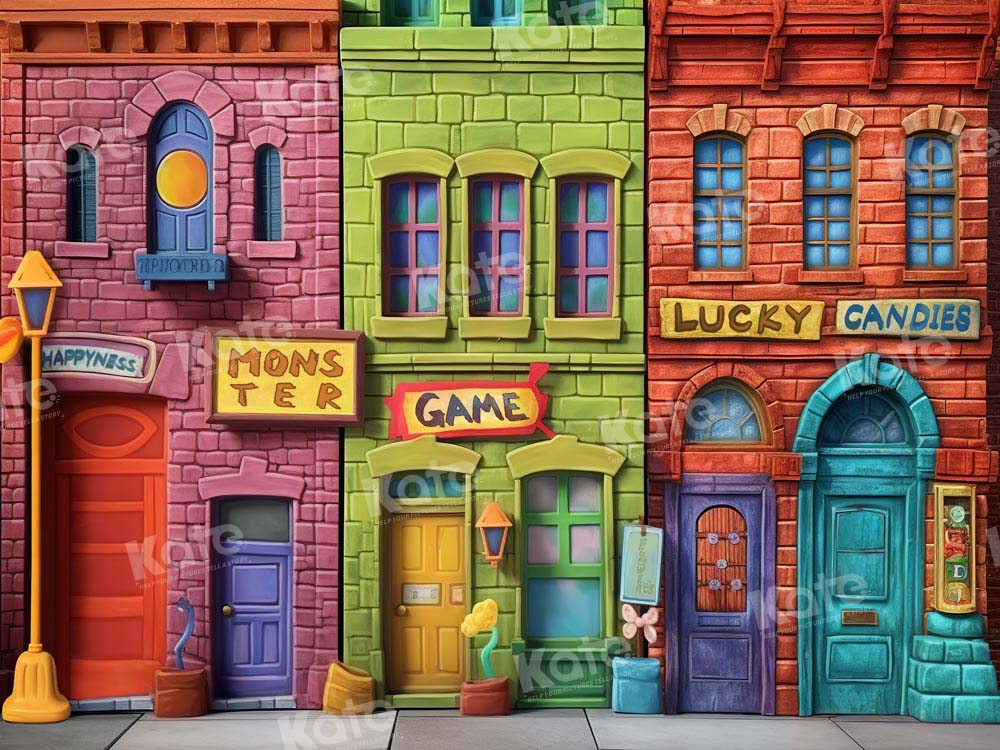 Kate Lucky Color Wonderful House Backdrop Designed by Chain Photography - Kate Backdrop AU