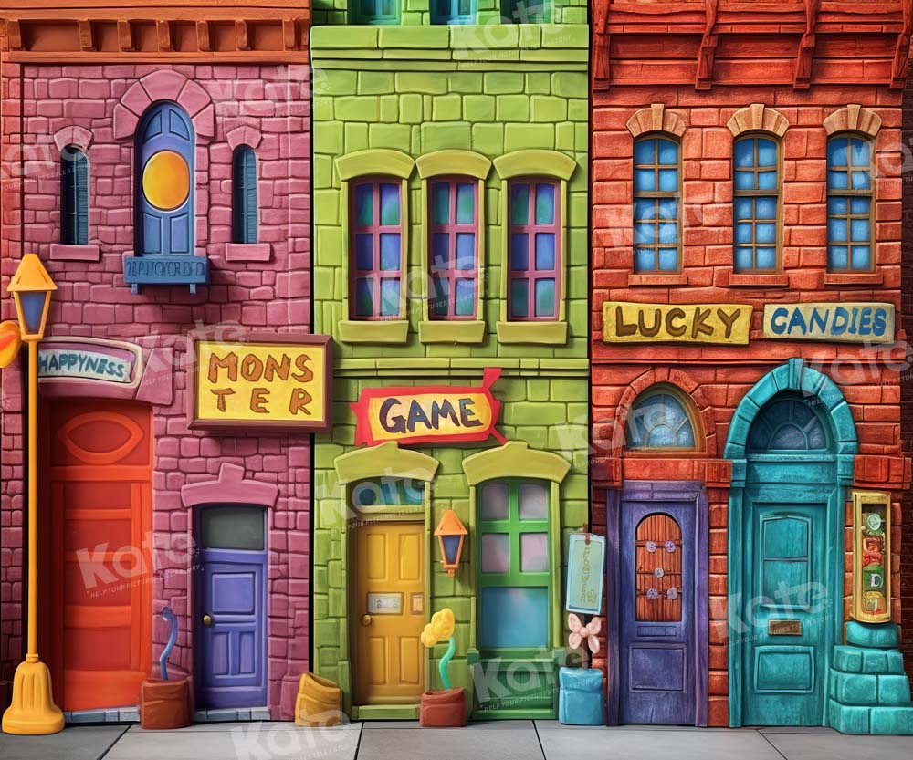 Kate Lucky Color Wonderful House Backdrop Designed by Chain Photography - Kate Backdrop AU