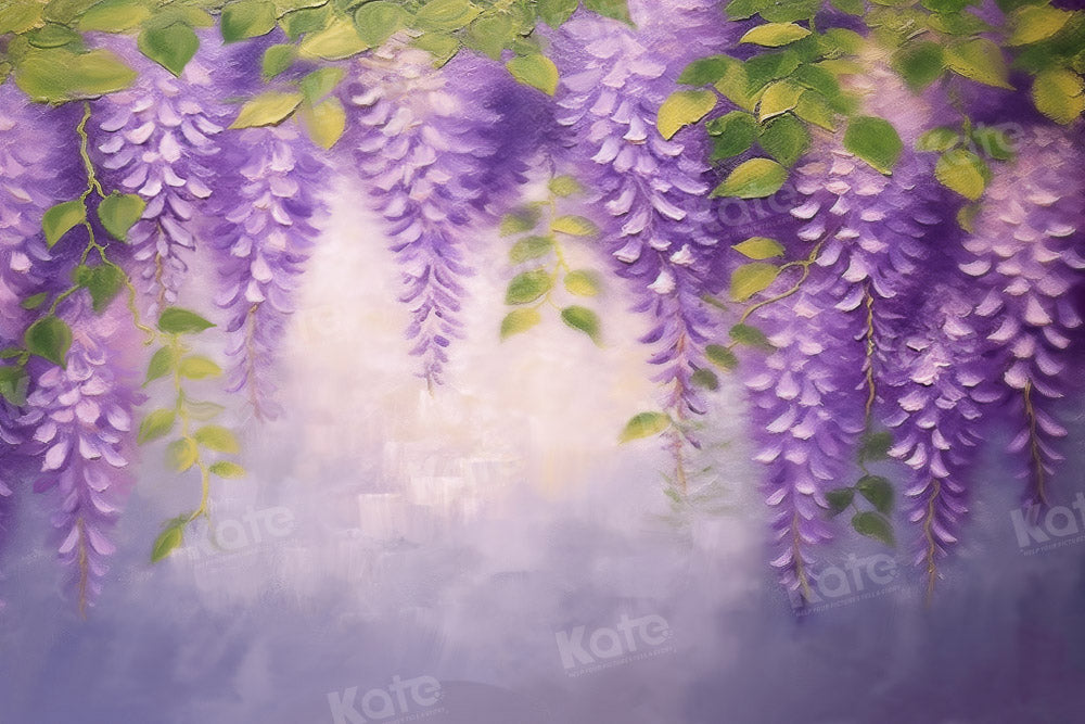 Kate Spring Purple Flower Backdrop Designed by GQ - Kate Backdrop AU