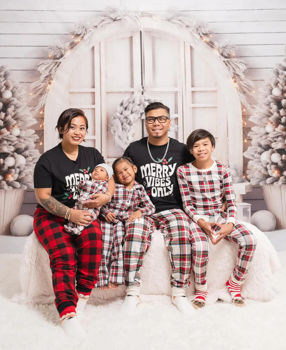 Kate White Christmas Barn Fleece Backdrop for Photography - Kate Backdrop AU