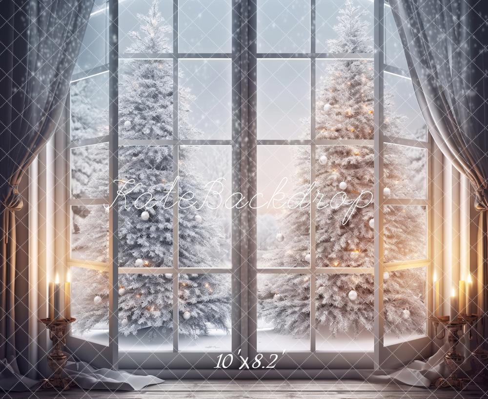 Kate Window Winter Backdrop Christmas Tree Designed by Chain Photography - Kate Backdrop AU