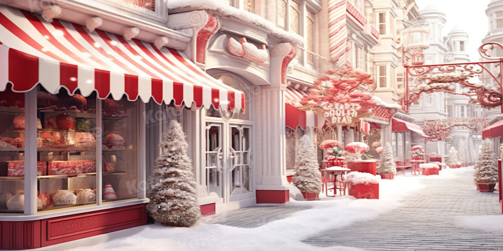 Kate Snow Christmas Town Store Backdrop Designed by Chain Photography - Kate Backdrop AU
